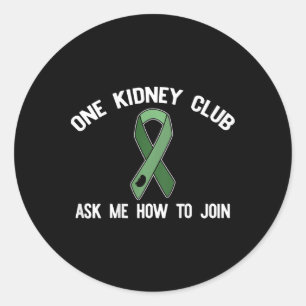 Ein Kidney Club Fragte mir, wie ich Organspender M Runder Aufkleber