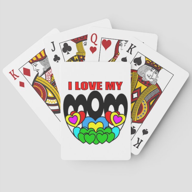 Ein Kind, das seine Mutter Liebe Spielkarten (Rückseite)