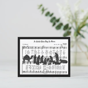 Ein Kind heute ist Geboren Postkarte