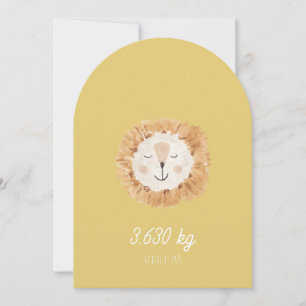 Ein Kind Löwe Einladung