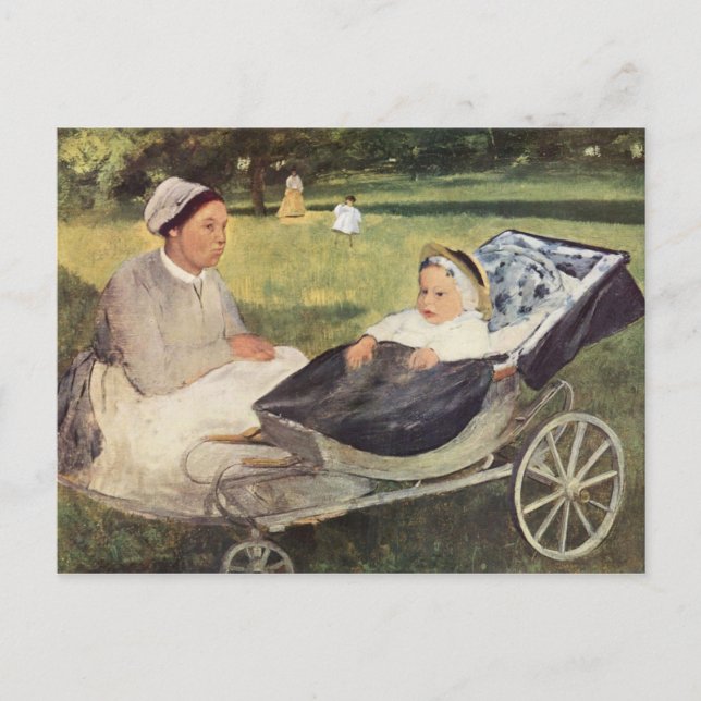 Ein Kind mit Regierung - Edgar Degas - c1870 Postkarte (Vorderseite)