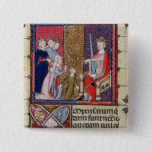 Ein Kind und ihr Mutter-Erscheinen Button