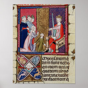 Ein Kind und ihre Mutter scheinen Poster