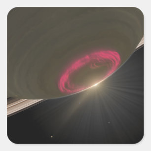 Ein Kirschrottümmel Quadratischer Aufkleber