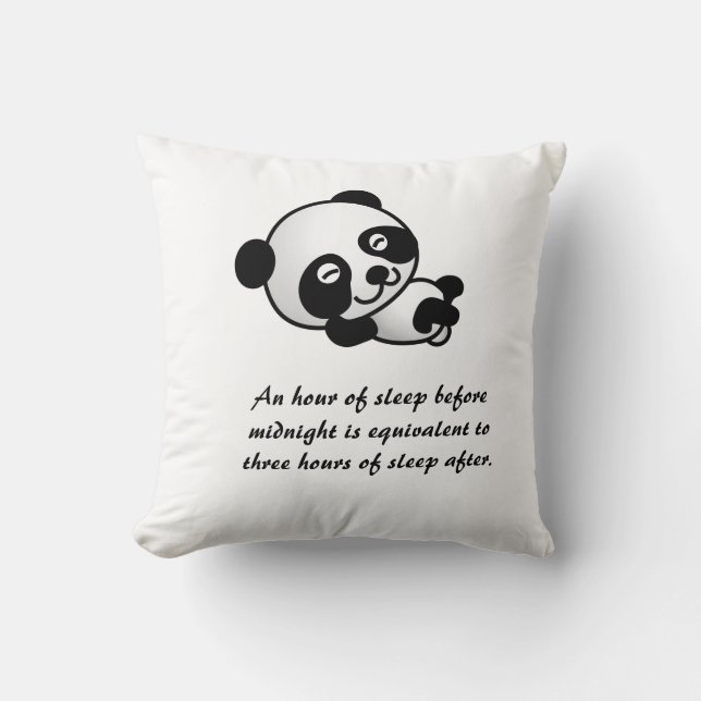 Ein Kissen, das Ihnen hilft, ruhig zu schlafen Kissen (Vorderseite)