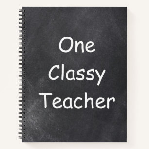 Ein klassischer Lehrer Chalkboard Design Geschenk  Notizbuch