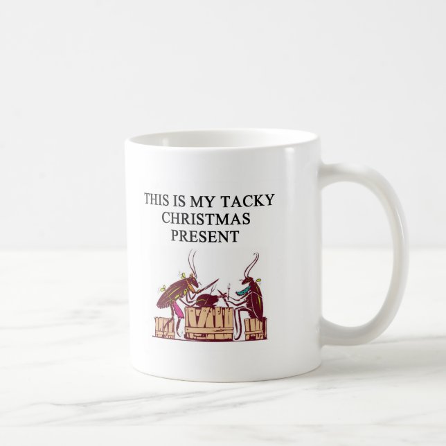ein klebriger Weihnachtsgeschenkentwurf Tasse (Rechts)
