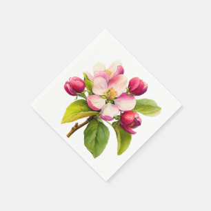 Ein kleiner Apfel ist auf dem Weg Herbst-Baby-Pa Serviette