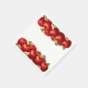 Ein kleiner Apfel ist auf dem Weg Herbst-Baby-Pa Serviette
