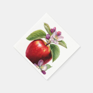 Ein kleiner Apfel ist auf dem Weg Herbst-Baby-Pa Serviette