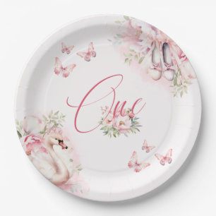 Ein kleiner Ballerina Swan Lake Pappteller