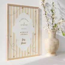 Ein Kleiner Biene Baby Shower Willkommensposter