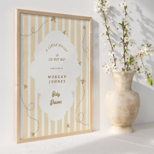 Ein Kleiner Biene Baby Shower Willkommensposter Poster