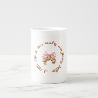 Ein kleiner Biss Liebe | Süße Mädchen-Tasse Prozellantasse
