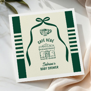 Ein kleiner Bohne braut Baby Shower Spiel Serviette