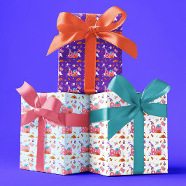 Ein kleiner Boo-Geist, Owl Halloween-Kinderdusche Geschenkpapier Set