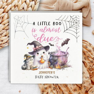 Ein kleiner Boo! Girl Pink Halloween Kinderdusche  Serviette