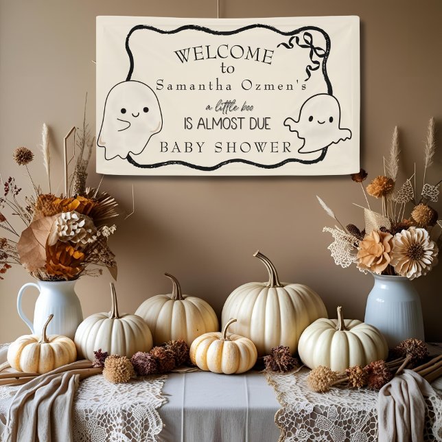 Ein kleiner Boo ist beinahe fällig Banner (A Little Boo is Almost Due Banner)