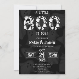 Ein kleiner Boo ist die Due Ghost Baby Dusche Einl Einladung