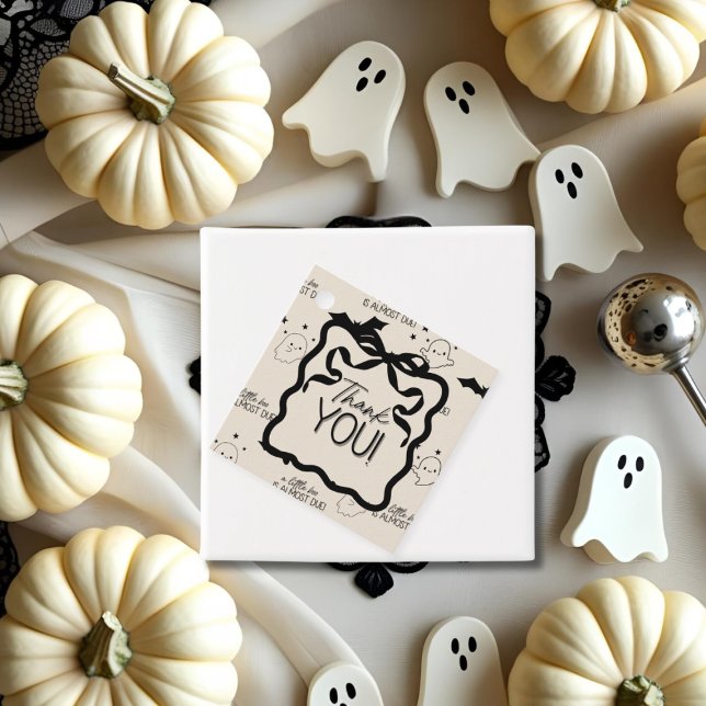 Ein kleiner Boo ist fast danke Geschenkanhänger (A Little Boo is Almost Due Thank You Favor Tags)