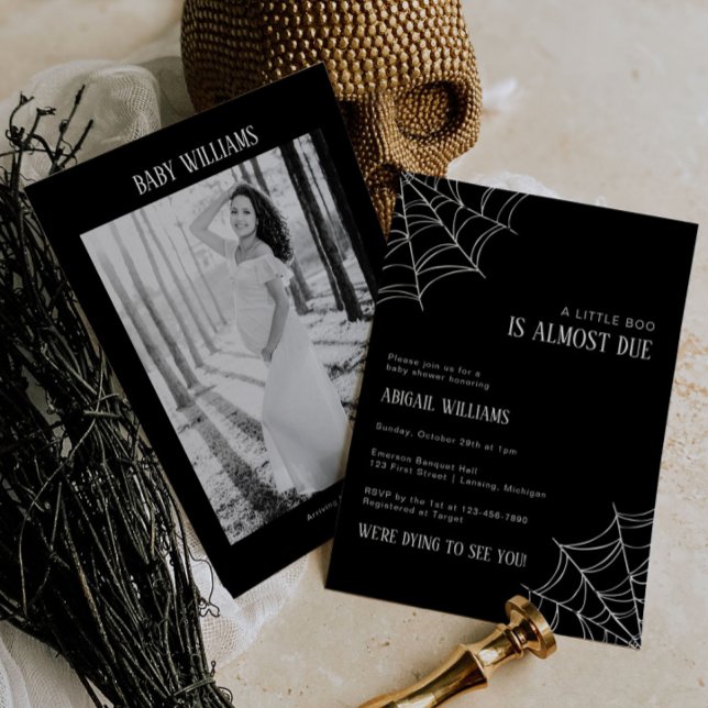 Ein kleiner Boo ist fast die passende Baby Dusche  Einladung (Von Creator hochgeladen)