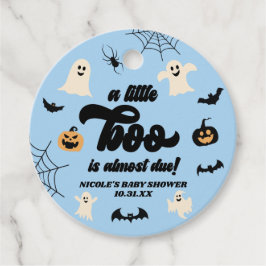 Ein kleiner Boo ist fast fällig! Halloween-Kinderd Geschenkanhänger