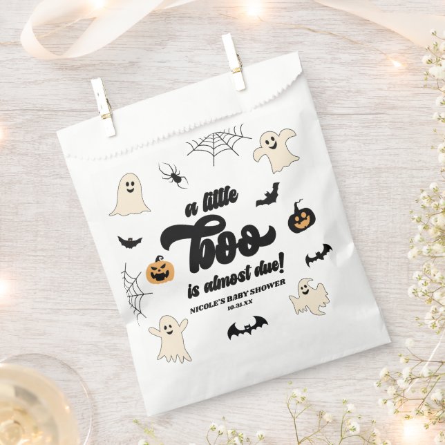 Ein kleiner Boo ist fast fällig! Halloween-Kinderd Geschenktütchen (Ausgeschnitten)