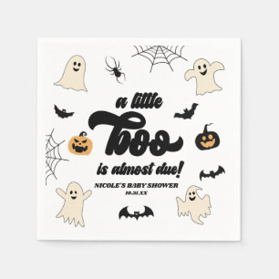 Ein kleiner Boo ist fast fällig! Halloween-Kinderd Serviette