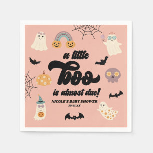 Ein kleiner Boo ist fast fällig! Halloween-Kinderd Serviette