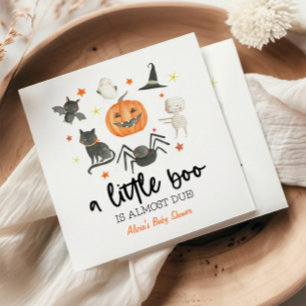 Ein kleiner Boo ist fast fällig! Kinderdusche Hall Serviette