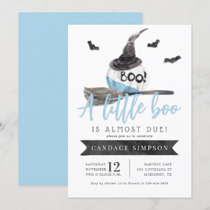 Ein kleiner Boo ist fast gerade wegen Halloween-Ki Einladung