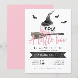 Ein kleiner Boo ist fast gerade wegen Halloween-Ki Einladung