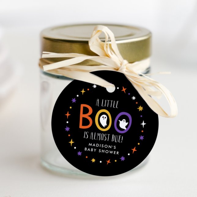 Ein kleiner Boo ist fast wegen Babydusche Geschenkanhänger (Von Creator hochgeladen)