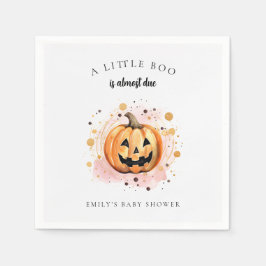 Ein kleiner Boo ist fast wegen Babydusche Serviette