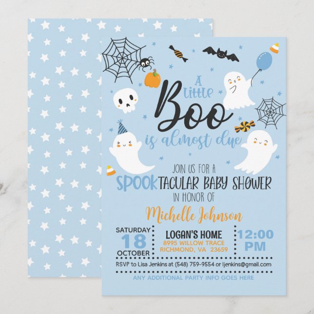 Ein kleiner Boo ist fast wegen der Einladung - bla (Vorne/Hinten)