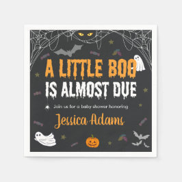 Ein kleiner Boo ist fast zu Halloween-Kinderdusche Serviette