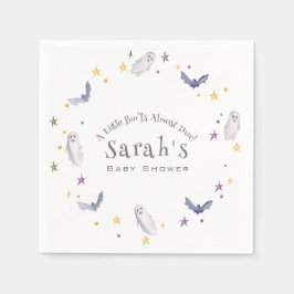 Ein kleiner Boo ist fast zu Halloween-Kinderdusche Serviette