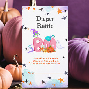 Ein kleiner Booghost, Owl Halloween-Kinderwagen Begleitkarte