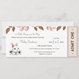 Ein kleiner Bunny ist auf dem Weg zu Einladung, Ba Einladung
