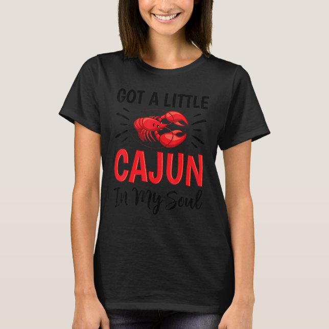 Ein kleiner Cajun in meinem Soul Crawfish Krautfis T-Shirt (Vorderseite)