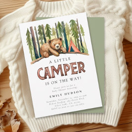 Ein kleiner Camper Forest Baby Dusche Einladung