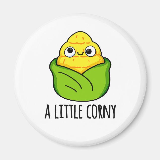 Ein kleiner Corny Funny Baby Mais Pub Magnet (Vorne)