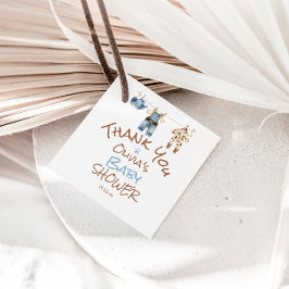 Ein kleiner Cowboy Blue Brown Clothesline Baby Dus Geschenkanhänger