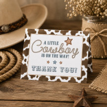 Ein kleiner Cowboy ist auf dem Weg Baby Shower