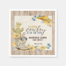 Ein kleiner Cowboy ist auf dem Weg Bleu gelben Wes