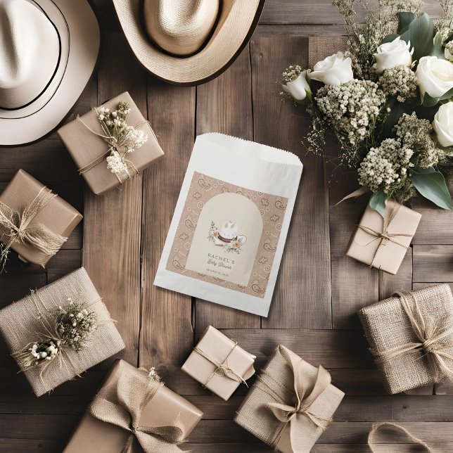 Ein kleiner Cowboy ist auf dem Weg Western Baby Du Geschenktütchen (Von Creator hochgeladen)