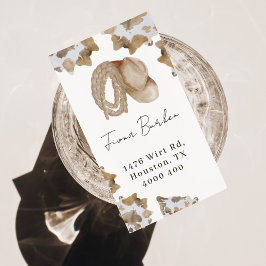 Ein kleiner Cowboy ist unterwegs