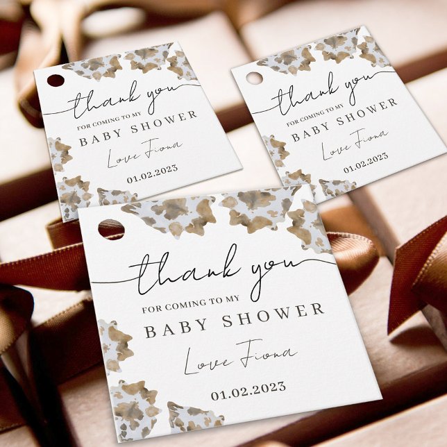 Ein kleiner Cowboy ist unterwegs Geschenkanhänger (cowboy favor tags)