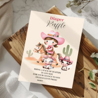 Ein kleiner Cowgirl Western Rodeo Diapper Raffle