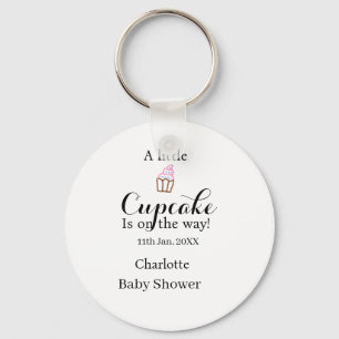 Ein kleiner Cupcake ist auf dem Weg Baby Shower Na Schlüsselanhänger